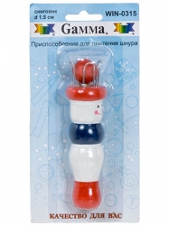 Gamma Win-03 Приспособление для плетения шнура снеговик d 1.5 см, купить в интернет магазине Стелла Арт