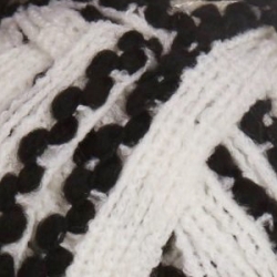 Alize Dantela wool 1509 белый черный - 1 упаковка - интернет магазин Стелла Арт