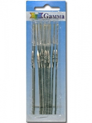 Gamma MCH/mix Крючки для вязания экстратонкие 12 шт ассорти размеров №1.05-2