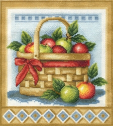 Набор для вышивания Panna Н-1151 Набор для вышивания Корзина с яблоками