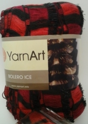 YarnArt Bolero ice 798 чёрно-красный 1 упаковка - интернет магазин Стелла Арт
