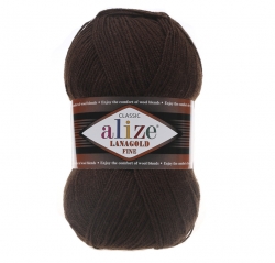 Alize Lanagold fine 26 коричневый - интернет магазин Стелла Арт