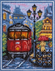 Набор для вышивания Panna ГМ-1780 Набор для вышивания Пражский трамвайчик