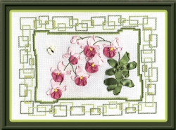Набор для вышивания Panna Ц-1010 Набор для вышивания Розовая орхидея