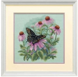 Набор для вышивания Dimensions 35249 Набор для вышивания Butterfly & Daisies Бабочка и ромашки
