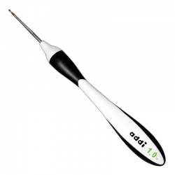 Addi 145-7/0.6-16 Крючок вязальный с эргономичной пластиковой ручкой Swing 16 см №0.6