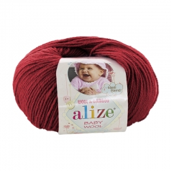 Alize Baby wool 106 тёмно-красный
