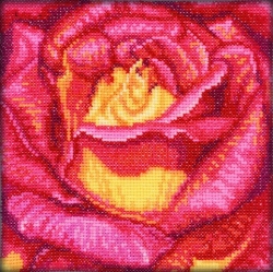 Набор для вышивания RTO С069 Набор для вышивки Роза красная
