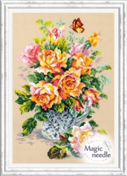 Набор для вышивания Чудесная игла 100-021 Набор для вышивания Чайные розы