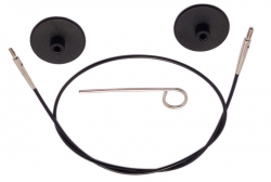 KnitPro 10562 Набор: тросик 28 см (50 см), заглушки и кабельный ключ