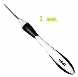 Addi 145-7/1-16 Крючок вязальный с эргономичной пластиковой ручкой Swing 16 см №1