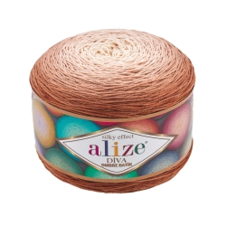 Alize Diva Ombre batik 7375 коричневый - интернет магазин Стелла Арт