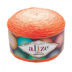 Alize Diva Ombre batik 7413 оранжевый - интернет магазин Стелла Арт