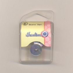 Hemline 04.056.24.06 Пуговицы "Shell", 15 мм, 5 штук в упаковке, цвет голубой
