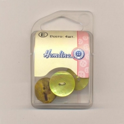 Hemline 04.056.28.04 Пуговицы "Shell", 18 мм, 4 штуки в упаковке