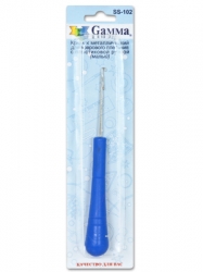 Gamma SS-102 Крючок для коврового плетения c пластиковой ручкой , купить в интернет магазине Стелла Арт