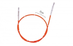 KnitPro 42176 Набор SmartStix: оранжевый тросик 94 см (120 см), заглушки 2 шт, кабельный ключик