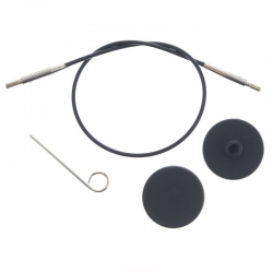 KnitPro 10520 Набор: тросик 20 см (40 см), заглушки и кабельный ключ