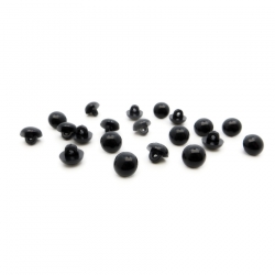 Рукоделие GB02 Глазки пластиковые пришивные 20 штук в упаковке, цвет черный, 9.2 x 3.6 мм - интернет магазин Стелла Арт
