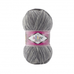 Alize Superwash 7676 серый меланж - интернет магазин Стелла Арт