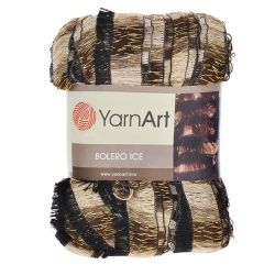 YarnArt Bolero  коричневый-бежевый-золотой 1 упаковка - интернет магазин Стелла Арт