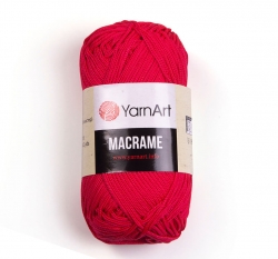 YarnArt Macrame 163 ярко-красный - интернет магазин Стелла Арт