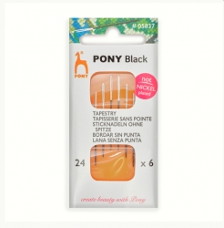 Pony 05837    BLACK Tapestry, 24,  , 6  -    