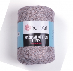 YarnArt Macrame cotton lurex 727 бежевый - интернет магазин Стелла Арт