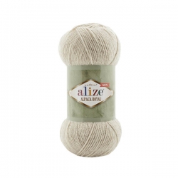 Alize Alpaca royal new 152 бежевый меланж - интернет магазин Стелла Арт