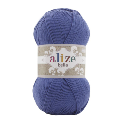Alize Bella 100 цвет 333 ярко-синий - интернет магазин Стелла Арт