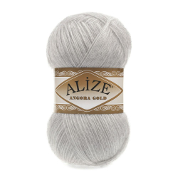 Alize Angora gold 208 светло-серый меланж