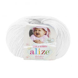 Alize Baby wool 55 белый