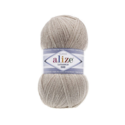 Alize Lanagold 800 цвет 152 бежевый меланж - интернет магазин Стелла Арт