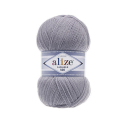 Alize Lanagold 800 цвет 200 серо-сиреневый - интернет магазин Стелла Арт