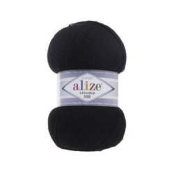 Alize Lanagold 800 цвет 60 черный - интернет магазин Стелла Арт