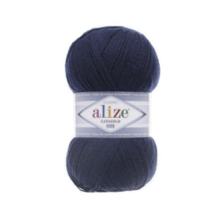 Alize Lanagold 800 цвет 58 тёмно-синий - интернет магазин Стелла Арт