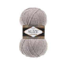 Alize Lanagold classic 207 бежевый меланж - интернет магазин Стелла Арт