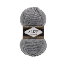 Alize Lanagold classic 21 серый меланж - интернет магазин Стелла Арт