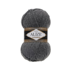 Alize Lanagold classic 182 тёмно-серый меланж - интернет магазин Стелла Арт