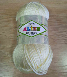 Alize Bamboo 01 кремовый - интернет магазин Стелла Арт