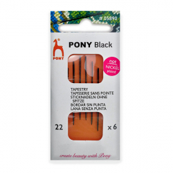 Pony 05890   Black Tapestry, 22, 6  -    