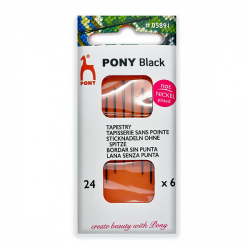 Pony 05891   Black Tapestry, 24, 6  -    