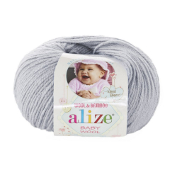 Alize Baby wool 52 серо-сиреневый