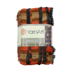 YarnArt Bolero ice 793 красный бежевый 1 упаковка - интернет магазин Стелла Арт