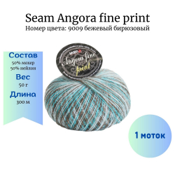 Seam Angora fine print 9009   -    