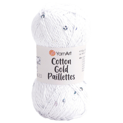 YarnArt Cotton Gold Paillettes 7102  -    