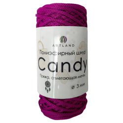 Artland Candy 76 полиэфирный шнур 3 мм фуксия - интернет магазин Стелла Арт Artland Candy 76 полиэфирный шнур 3 мм фуксия - интернет магазин Стелла Арт