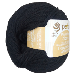 Пехорка Перуанская альпака 002 черный - интернет магазин Стелла Арт Пехорка Перуанская альпака 002 черный - интернет магазин Стелла Арт