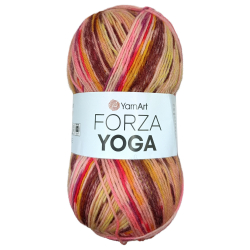 YarnArt Forza Yoga 2501 желтый оранжевый малиновый - интернет магазин Стелла Арт