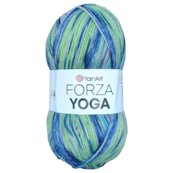 YarnArt Forza Yoga 2503 зеленый бирюзовый - интернет магазин Стелла Арт